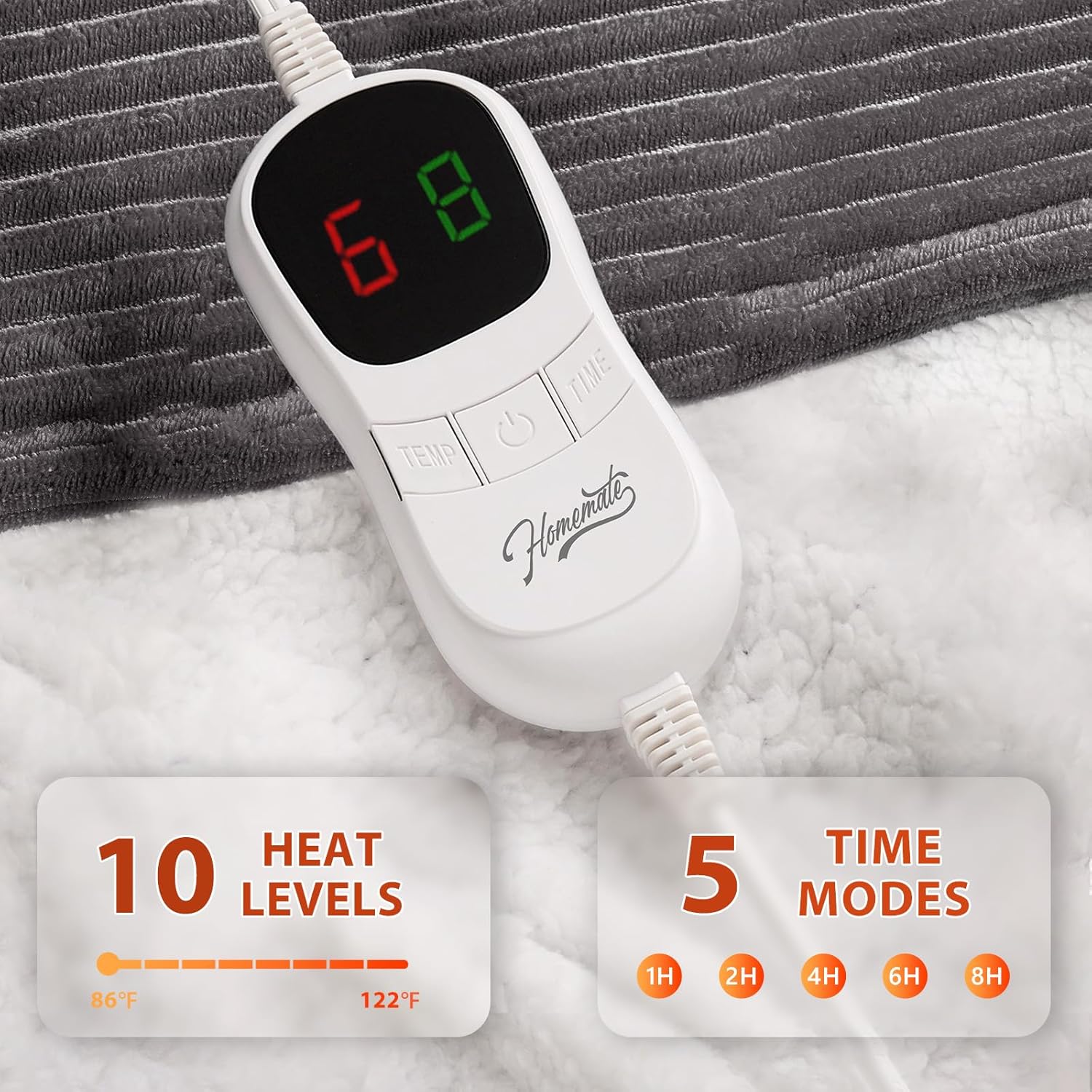 Homemate Heated Blanket Electric Throw The Ultimate Winter Companion